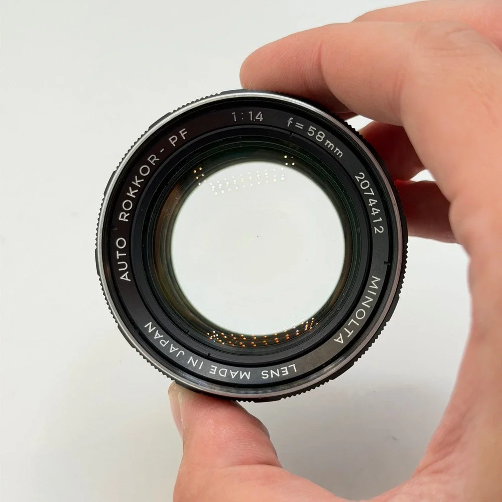 Minolta‎ Auto Rokkor-PF 58mm f1.4 Manual Focus Lens SR Mount Vintage Fungus